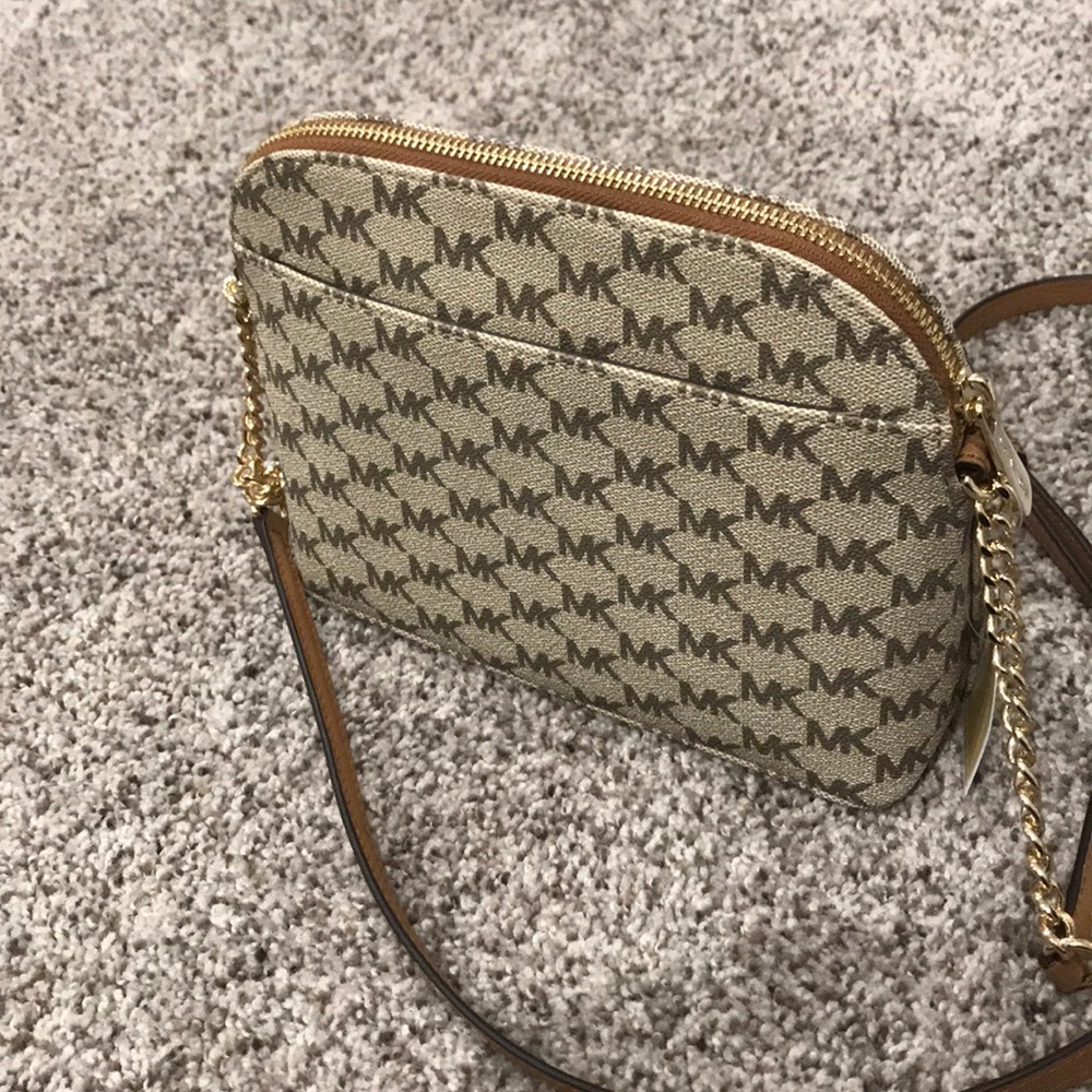 Michael Kors Monogrammed Crossbody Bag - Picture 3 of 5